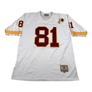 Vintage Washington Redskins Jersey Mens 2XL White NFL Monk 81 Jeff Hamilton